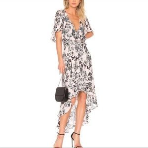 Parker Demi High Low Ruffle Dress